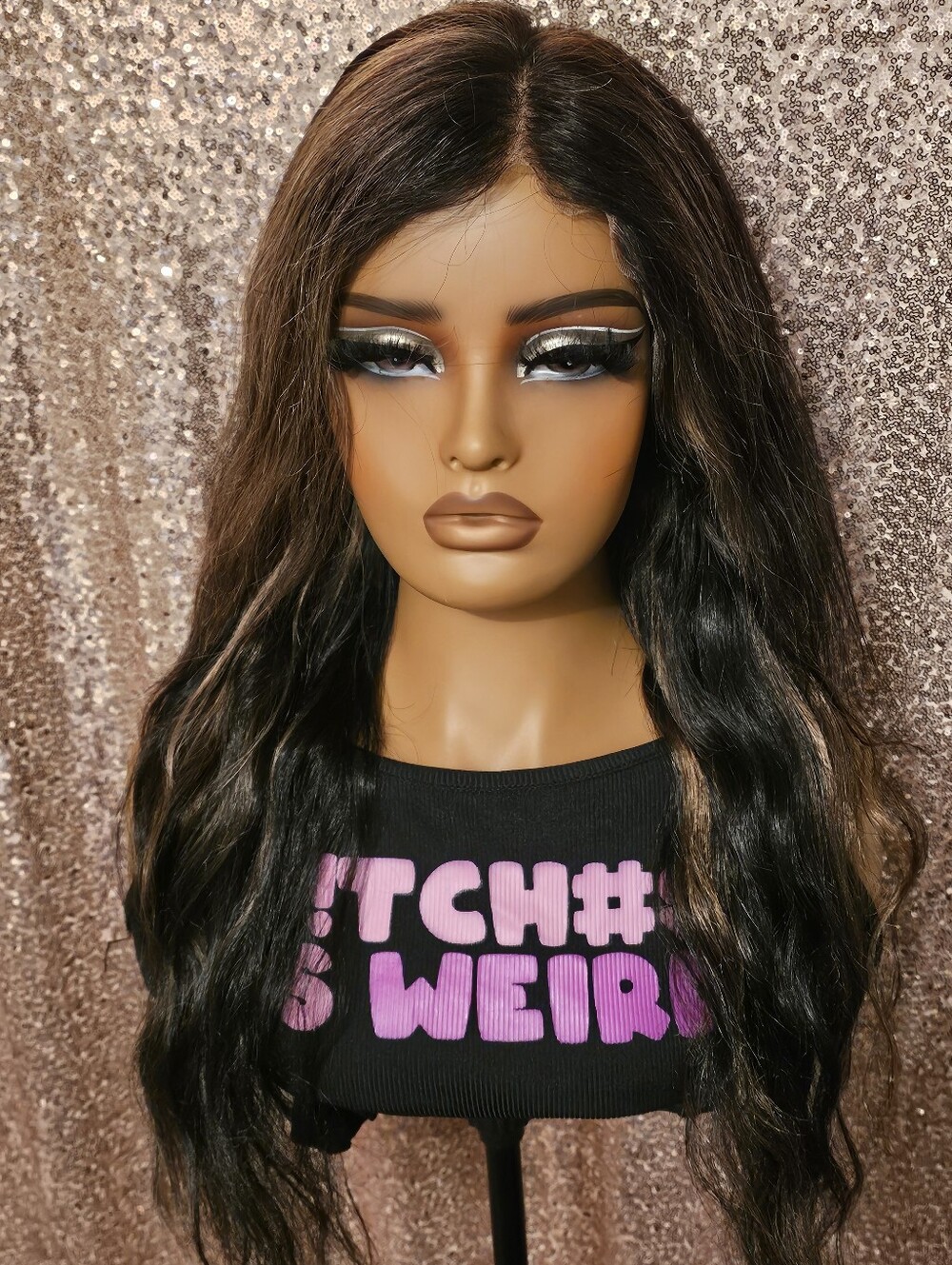 Human Hair Synthetic Blend Wig